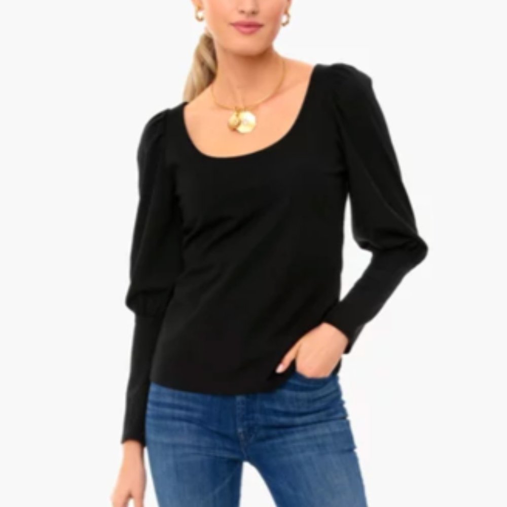 Tuckernuck Black Riley Scoopneck - Large